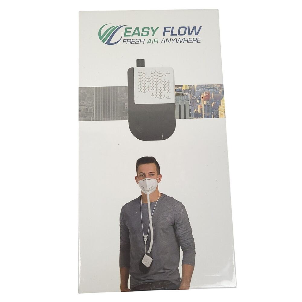 EASY FLOW Personal Air Filtration System Fresh Air Anywhere NEW Sealed